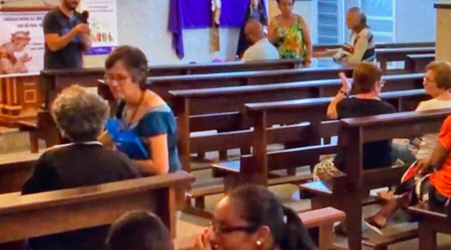 Mariologia: 07B. Curso. Missionário Davi Alves Maçaneiro - Salvaterra. Forania Nossa Senhora Mãe de Deus, Bairro Nossa Senhora de Lourdes, Juiz de Fora, Minas Gerais/MG, Brasil. Registro de Capoeira Mestre Polêmico - Professor João Couto Teixeira. IMG_3466. 5,15 GB. 19h39. 10 de abril de 2019.