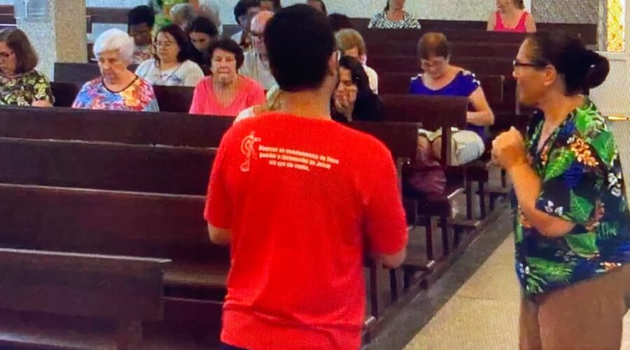 Curso de Mariologia: Missionário Davi Alves Maçaneiro. Salvaterra. Forania Nossa Senhora Mãe de Deus, Bairro Nossa Senhora de Lourdes, Juiz de Fora, Minas Gerais/MG, Brasil. Registro de Capoeira Mestre Polêmico - Professor João Couto Teixeira. IMG_3739. 9,75 GB. 19h24. 20 de março de 2019. 04A.