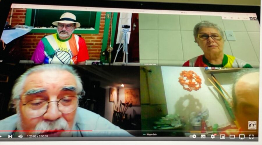 Orquestra Harmônica de Berimbaus: Universidade Livre de Estudos Culturais da Capoeira - Universidade da Capoeira - UNICAPOEIRA. Grupo de Capoeira Meia Lua - Fundado em 29 de maio de 1962. Instituto de Educação Socioambiental - IESAMBI. Capoeira Mestres Danadinho - Cláudio José Pinheiro Villar de Queiroz, História - Antônio Carlos Lemos Ferreira, Bella - Maria Izabel Melotti Xible e Peter Faluhelyi. Sala de Entrar, Tigüera 360, Juiz de Fora, Minas Gerais/MG, Brasil. Registro de Capoeira Mestre Polêmico - Professor João Couto Teixeira. IMG_4917. 13,95 GB. 19h17. Quinta-feira, 27 de maio de 2021.