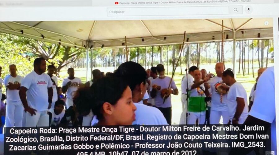 Capoeira Roda: Praça Mestre Onça Tigre - Doutor Milton Freire de Carvalho. Jardim Zoológico, Brasília, Distrito Federal/DF, Brasil. Registro de Capoeira Mestres Dom Ivan Zacarias Guimarães Gobbo e Polêmico - Professor João Couto Teixeira. IMG_2543. 495,4 MB. 10h47. Quarta-feira, 07 de março de 2012.