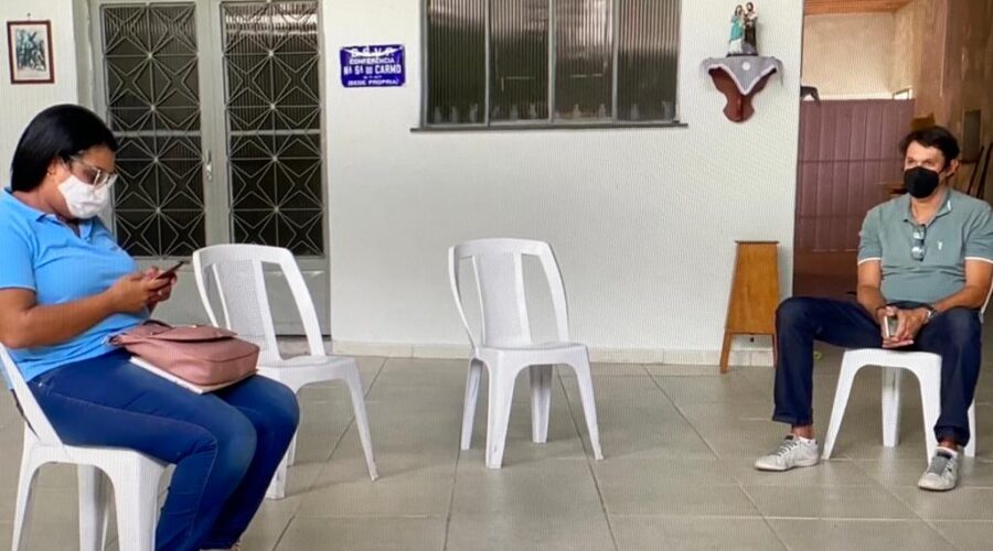 Universidade Livre de Estudos Culturais da Capoeira - Universidade da Capoeira - UNICAPOEIRA, Instituto de Educação Socioambiental - IESAMBI, Grupo de Capoeira Meia Lua - Fundado em 29 de Maio de 1962 e Associação de Capoeira - ASCA. Projeto Alicerce. Terceira Reunião. Padre João Francisco Batista da Silva, Lisander Augusto Maciel Stumpf, Wilson, Cléo, Regina, Salete Libardoni e Mestre Polêmico - Professor João Couto Teixeira. Comunidade São Vicente de Paulo, Conferência Nossa Senhora do Carmo, Forania Nossa Senhora Mãe de Deus, Bairro JK, Juiz de Fora, Minas Gerais/MG, Brasil. Registro de Capoeira Mestre Polêmico - Professor João Couto Teixeira. IMG_3384. 7,15 GB. 14h14. Terça-feira, 22 de Fevereiro de 2022. HD 1080p.