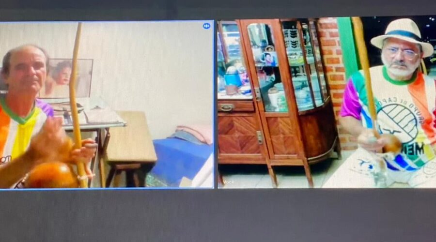 Universidade Livre de Estudos Culturais da Capoeira - Universidade da Capoeira - UNICAPOEIRA, Instituto de Educação Socioambiental - IESAMBI, Associação de Capoeira - ASCA e Grupo de Capoeira MEIA LUA - Fundado na Terça-feira, 29 de Maio de 1962. Orquestra Harmônica de Berimbaus. Toques Dobrados de Angola, Banguela e Cavalaria. Mandingueiro - Peter Faluhelyi. Sala de Entrar, Tigüéra 360, Juiz de Fora, Minas Gerais/MG e Cálculos para a Construção de Casa na Chácara Pau D'Óleo, no Residencial Café Planalto em Sobradinho II, Distrito Federal/DF, Brasil. Registro de Capoeira Mestre Polêmico - Professor João Couto Teixeira. IMG_7810. 1,84 GB. 19h32. Segunda-feira, 23 de Janeiro de 2023. HD 1080p.