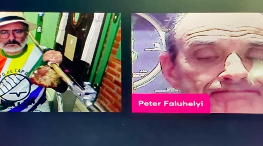 Orquestra Harmônica de Berimbaus. Mestre Mandingueiro - Peter Faluhelyi. Conjugação de Diferentes Toques. Angola X Idalina, Banguela X Amazonas, Cavalaria X Idalina, Santa Maria X Maculelê, São Bento Pequeno X Iúna Verdadeira, São Bento Grande X Iúna Mandingueira, Iúna Verdadeira X Santa Maria e Amazonas. Sala de Entrar, Tigüéra 360, Juiz de Fora, Minas Gerais/MG, Brasil. Registro de Capoeira Mestre Polêmico - Professor João Couto Teixeira. IMG_1408. 5,08 GB. 19h32. Quinta-feira, 17 de Agosto de 2023. HD 1080p. Universidade Livre de Estudos Culturais da Capoeira - Universidade da Capoeira - UNICAPOEIRA, Instituto de Educação Socioambiental - IESAMBI, Associação de Capoeira - ASCA e Grupo de Capoeira MEIA LUA - Fundado Terça-feira, 29 de Maio de 1962. Seja membro deste canal e ganhe benefícios: https://www.youtube.com/channel/UCE6HrA5Y_VZ4-hgw8FG13aw/join