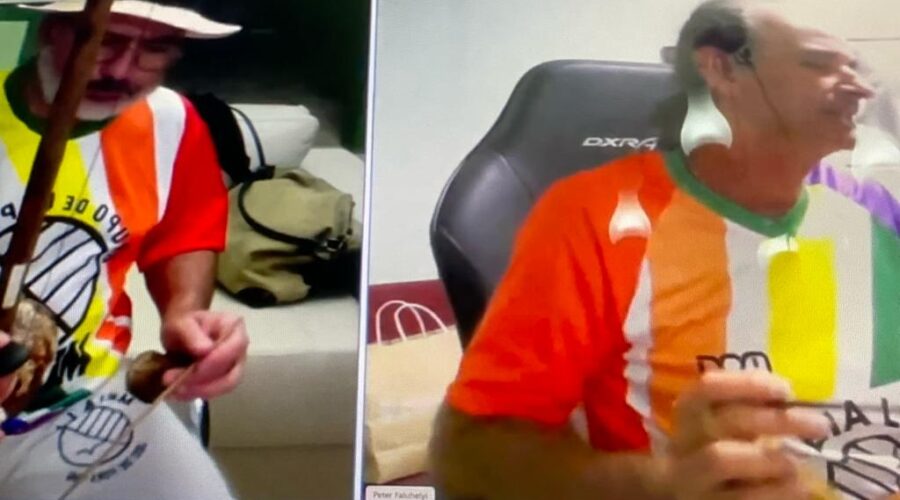 Orquestra Harmônica de Berimbaus. Mestre Mandingueiro - Peter Faluhelyi. Toques de Angola, Banguela, Cavalaria, Santa Maria e Idalina. Sala de Entrar, Tigüéra 360, Juiz de Fora, Minas Gerais/MG, Brasil. Registro de Capoeira Mestre Polêmico - Professor João Couto Teixeira. IMG_8560. 1,88 GB. 20h30. Segunda-feira, 29 de Maio de 2023. HD 1080p. Universidade Livre de Estudos Culturais da Capoeira - Universidade da Capoeira - UNICAPOEIRA, Instituto de Educação Socioambiental - IESAMBI, Associação de Capoeira - ASCA e Grupo de Capoeira MEIA LUA - Fundado Terça-feira, 29 de Maio de 1962.