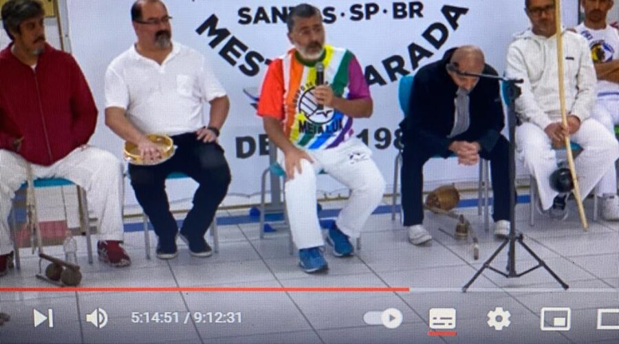 Mestre Fábio Parada. Associação Capoeira Movimentos - 41 Anos. Festival e Roda Livre. Escola Municipal Osmar Rodrigues, Itanhaém. IMG_9115. 62,7 GB. 18h58. 13Out23.