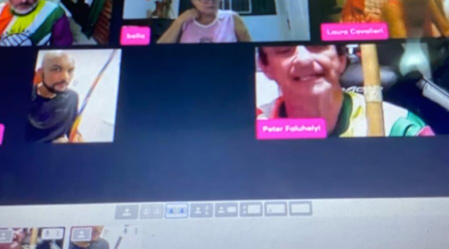 Munganga de São Bento - Santa Maria e Angola - Cantadas. Mestr@s Laura, Bella, Mandingueiro e Avatar. Tigüéra 360, Juiz de Fora. IMG_9084. 7,06 GB. 19h28. 05Out23.