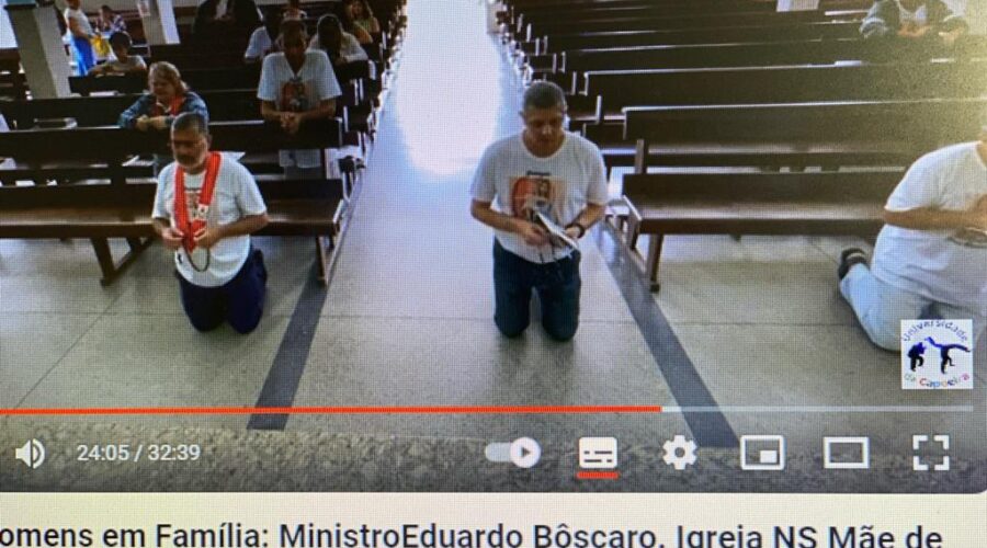 Terço dos Homens em Família. Ministro Extraordinário da Sagrada Comunhão Eduardo Bôscaro. Igreja Nossa Senhora Mãe de Deus, Bairro Nossa Senhora de Lourdes, Juiz de Fora, Minas Gerais/MG, Brasil. Registro de Capoeira Mestre Polêmico - Professor João Couto Teixeira. IMG_9004. 3,71 GB. 09h15. Domingo, 17 de Setembro de 2023. HD 1080p. Universidade Livre de Estudos Culturais da Capoeira - Universidade da Capoeira - UNICAPOEIRA, Instituto de Educação Socioambiental - IESAMBI, Associação de Capoeira - ASCA e Grupo de Capoeira MEIA LUA - Fundado Terça-feira, 29 de Maio de 1962. Seja membro deste canal e ganhe benefícios: https://www.youtube.com/channel/UCE6HrA5Y_VZ4-hgw8FG13aw/join
